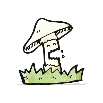 卡通伞菌