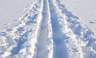 越野滑雪道。