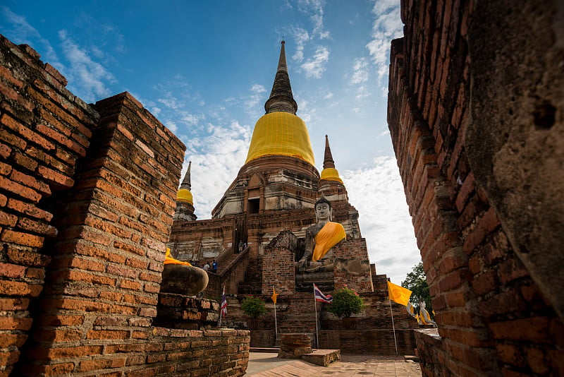 大城府老庙，位于泰国大城府Yai Chaimongkol。