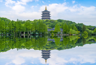 杭州西湖的美丽风景