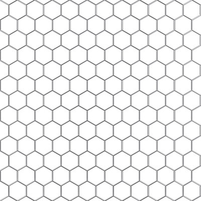 金属六角栅栏背景纹理。3d渲染