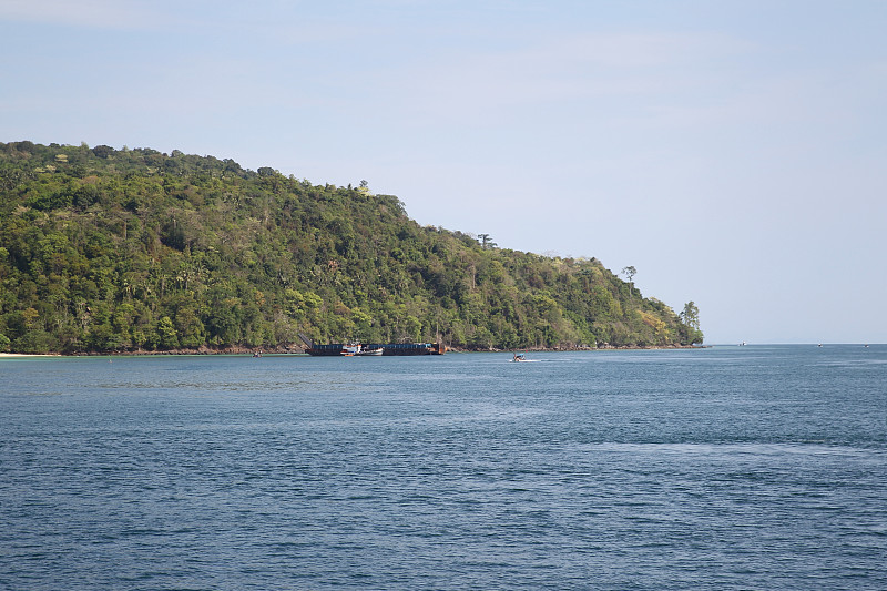 皮皮岛海岸线的美景