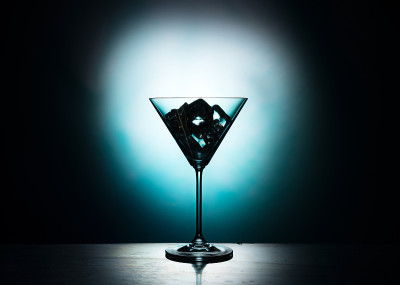 与冰葡萄酒杯