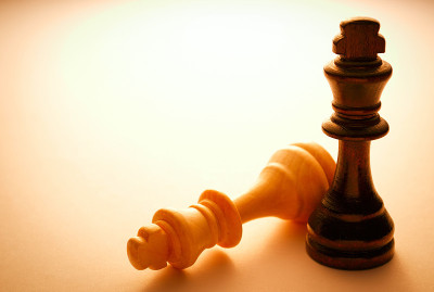 两个木王棋子