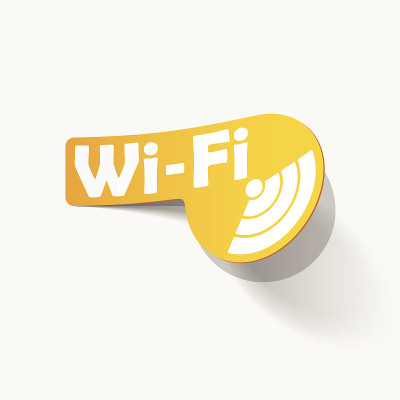 自由区wi-fi，贴纸