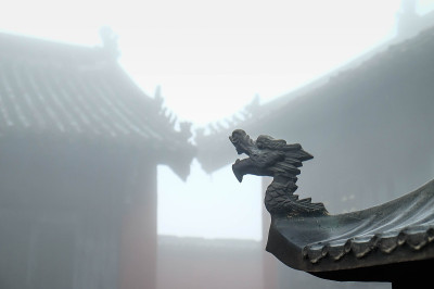 武当山的寺院。