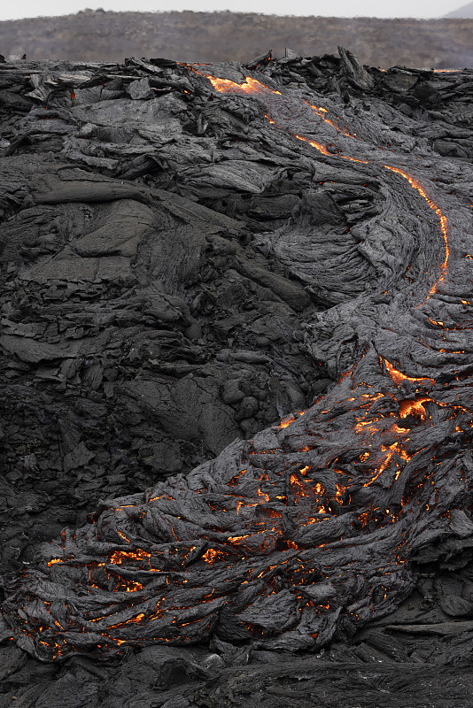 火山喷发和熔岩场