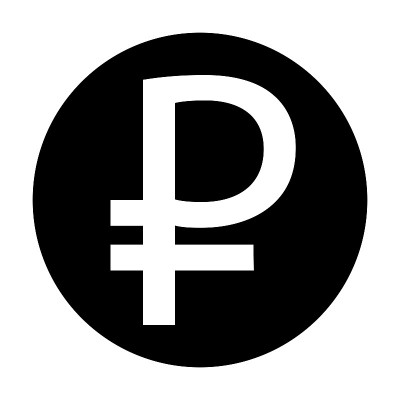卢布矢量图标