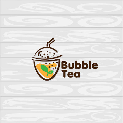 泡泡茶图标图标图形模板