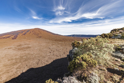 留尼汪岛的皮顿火山
