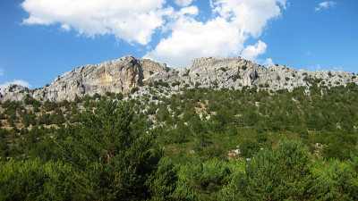 山的风景。