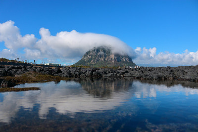 山房山，海岸，云;