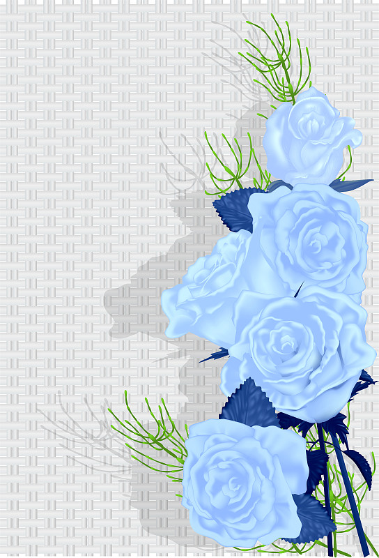 background with blue rose