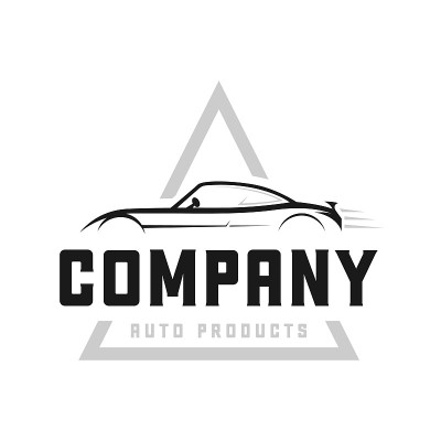Automobile Logo Design with Concept Sports Vehicle