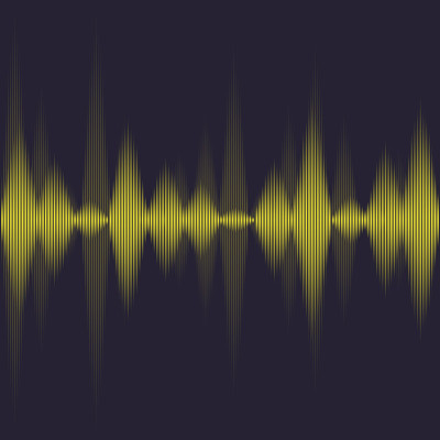 黄色的声音波