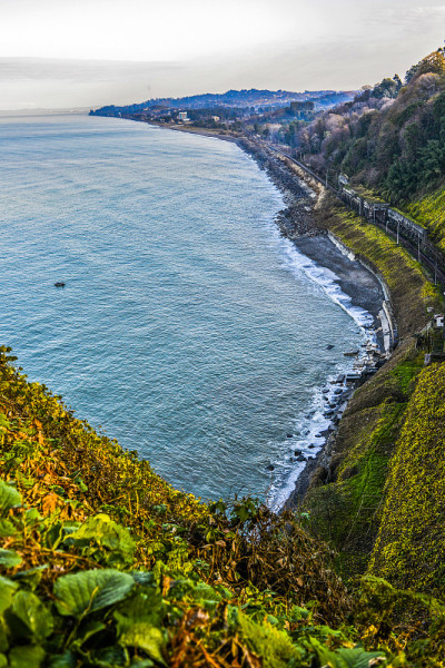 巴统海岸，黑海美景。