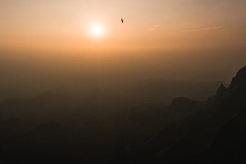 科坎卡达日落全景。