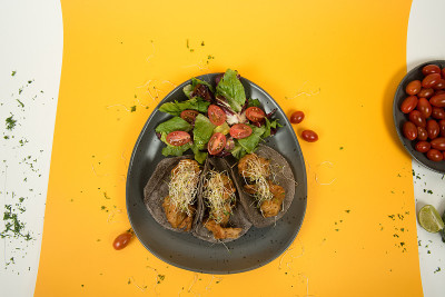 虾炸玉米饼