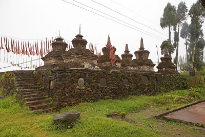 印度锡金Sanghak Choeling寺的Chorten