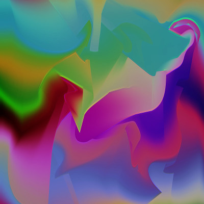Glitch背景与发光模糊的颜色流动