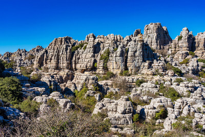El Torcal de Antequera, Andalusia, Spain，在Antequer