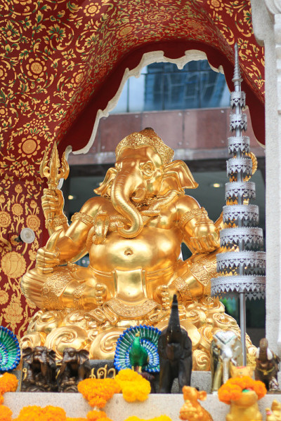 曼谷Ratchaprasong的皮卡内什或Ganesh神殿