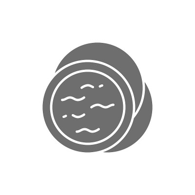 粉饼脸、腮红、灰色遮瑕图标。