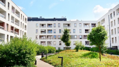 现代多层豪华住宅概念。