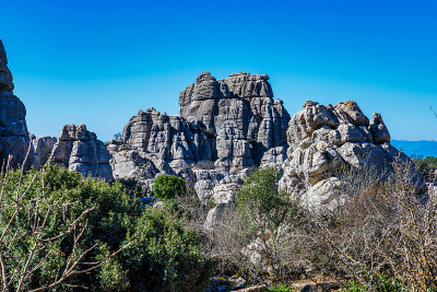 El Torcal de Antequera, Andalusia, Spain，在Antequer