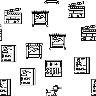 视频制作和创造矢量无缝模式