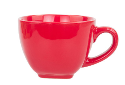 红色的茶杯