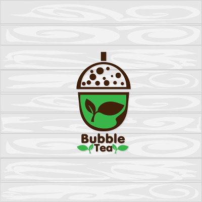 泡泡茶图标图标图形模板