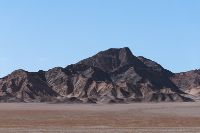 荒山在岩石沙漠景观