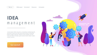 创意管理理念登陆页面。