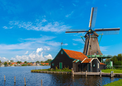 荷兰Zaanse Schans的风车