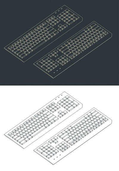 键盘等距蓝图