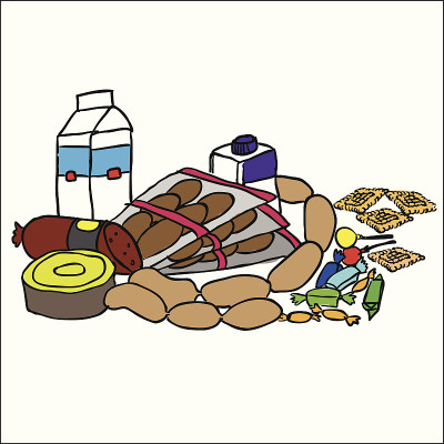与食品的成分
