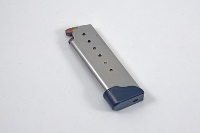 Pistol magazine with ammunition