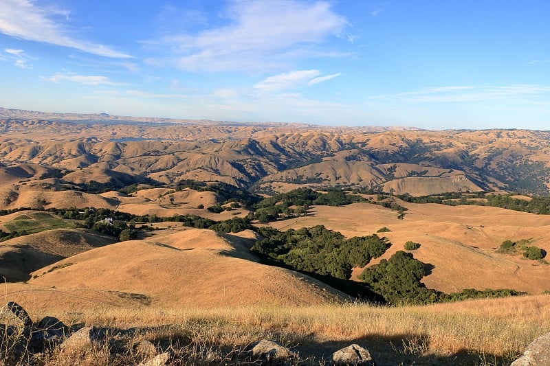 东湾山脉从Mission Peak，弗里蒙特，加州