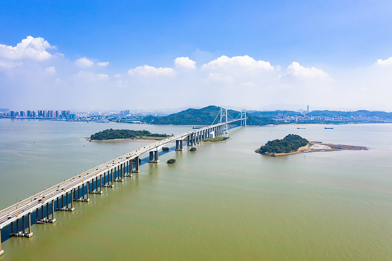 中国广东省南沙的虎门大桥风景