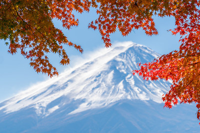 富士山秋色，日本