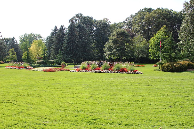 Landscaped Canada Day Garden