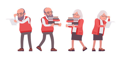 老教师，女，男，资深教授带书，大学导师