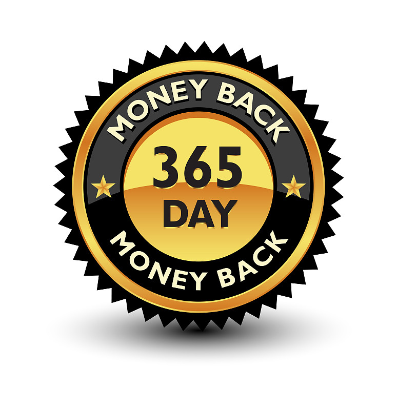 Powerful 365 day / 1 year money back guaranteed ba