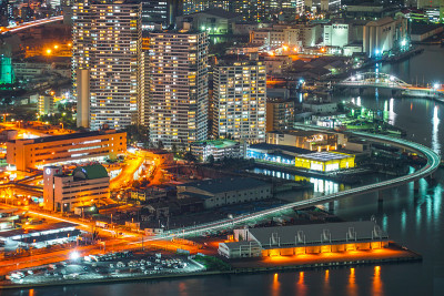 横滨地标大厦的夜景