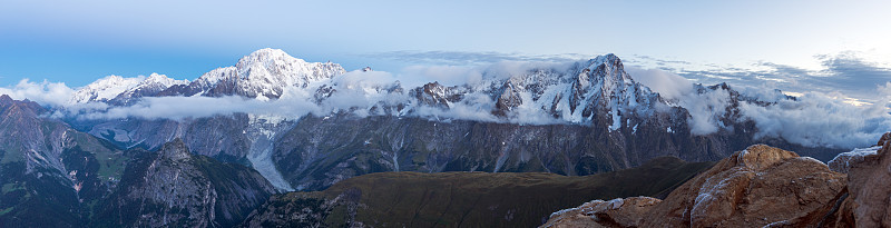 勃朗峰全景