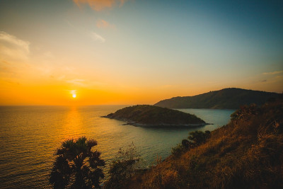 Laem Phrom Thep的日落