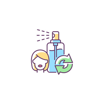 发胶填充RGB颜色图标
