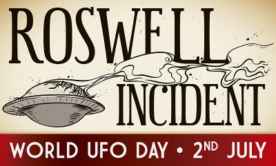世界UFO日，纪念罗斯威尔事件的坠落飞船