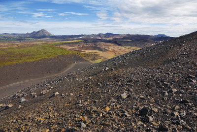 冰岛的火山地区